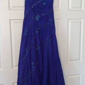 Elegant Blue Evening Dress